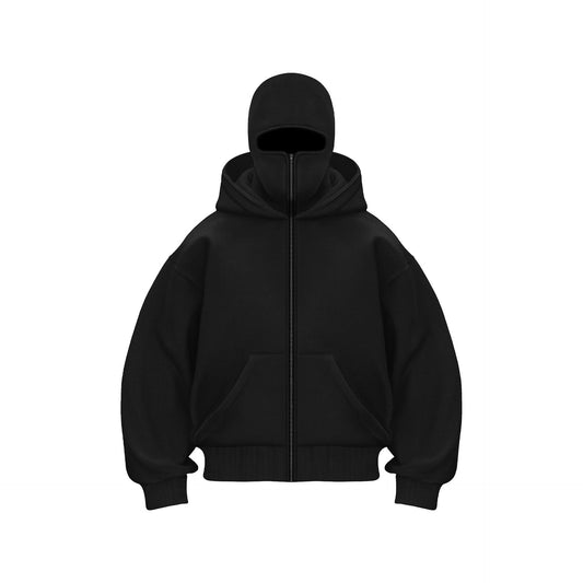 Fleecefodrad hoodie med dubbel huva