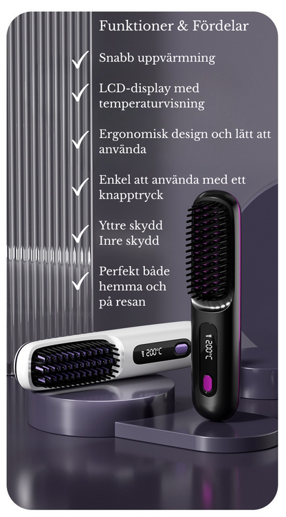 Stylist Pro – Trådlös 2-i-1 Stylingborste