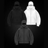 Fleecefodrad hoodie med dubbel huva