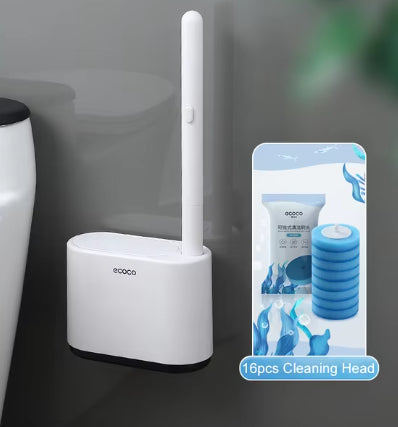 Engångsborste för toalett med färdig doserad rengöring