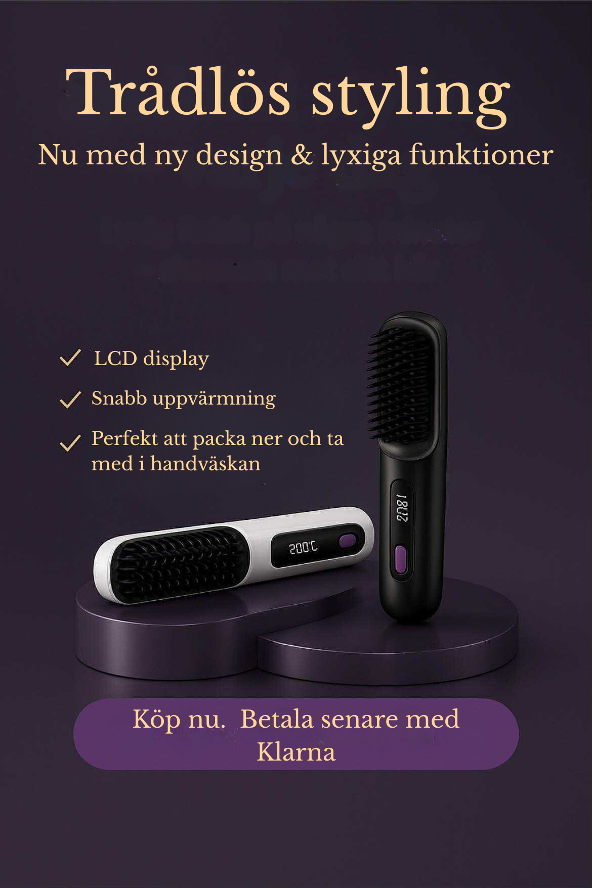 Stylist Pro – Trådlös 2-i-1 Stylingborste