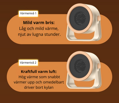Energisnål värmefläkt – kompakt, säker & effektiv
